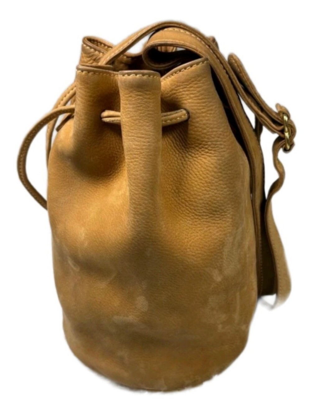 Coach Vintage Sonoma Drawstring Pebbled Nubuck Tan Leather Bucket Bag